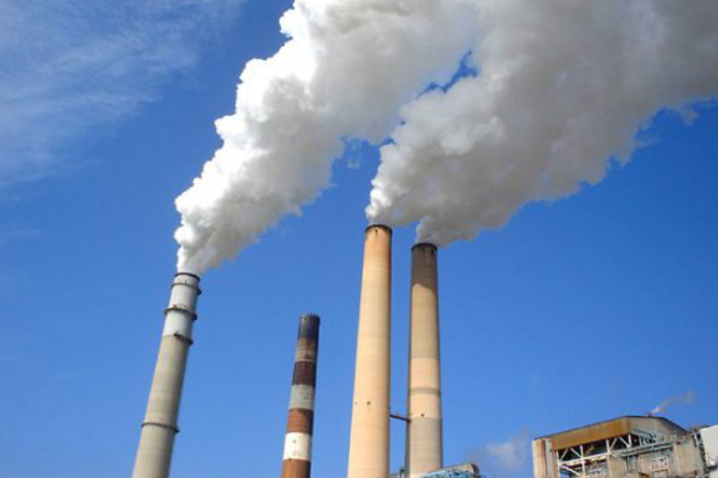 The Polluted Carbon Emission Rushed Out Of Industries.
